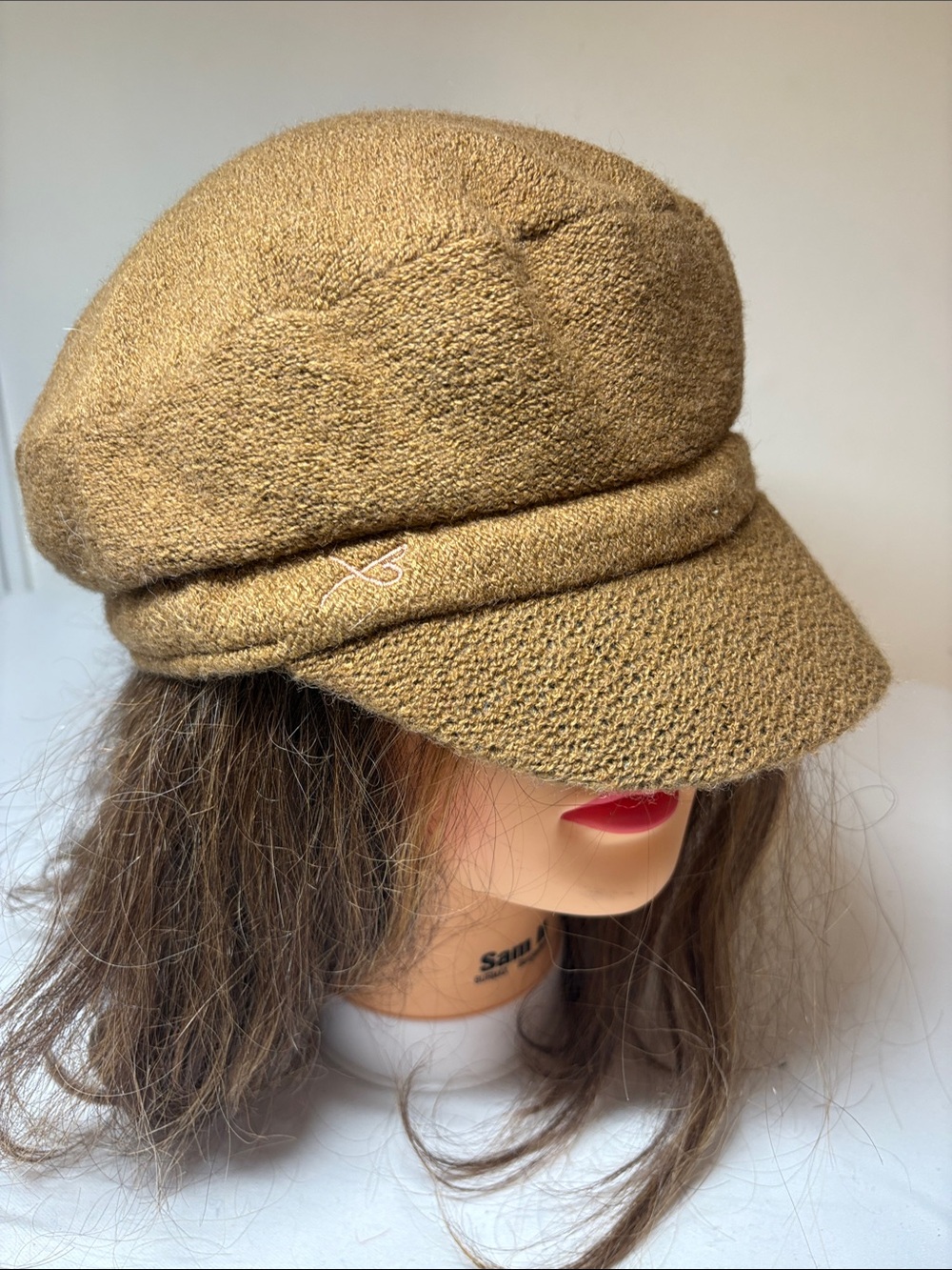 Betmar NY Brown Wool Blend Baker Boy Cap One Size
